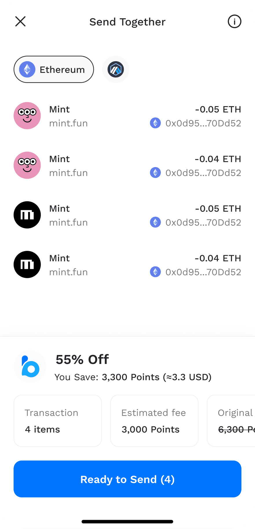 Blocto Confirm Transaction